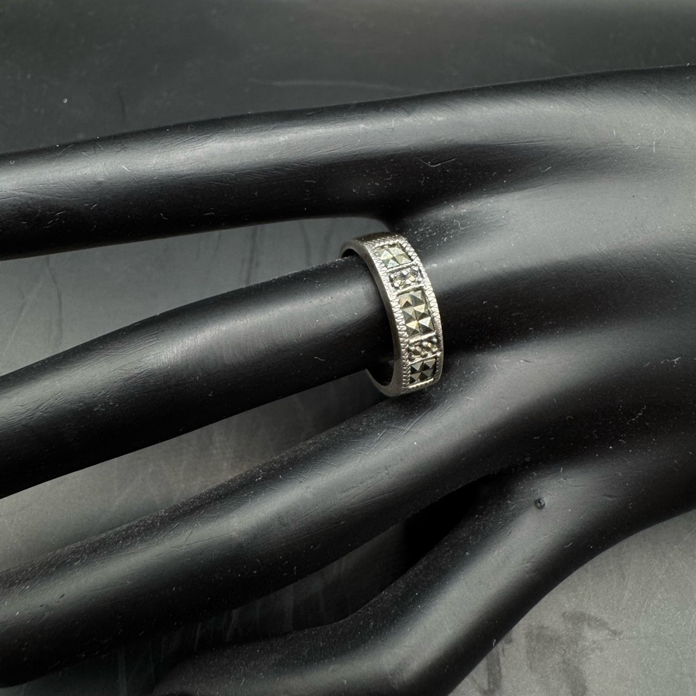 925 Sterling Marcasite Ring